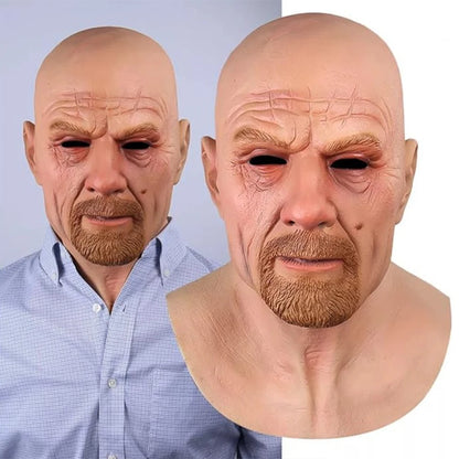 Halloween Realistic Mask For Men And Women Cosplay Party Masquerade Party Realistic Grandpa Masks 3