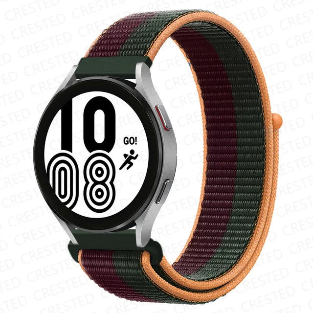Nylon Loop Band For Samsung Galaxy Watch 6 4 7 classic/5 Pro/active 2/Gear S3 20mm/22mm Bracelet Huawei watch GT 2e 3 pro strap