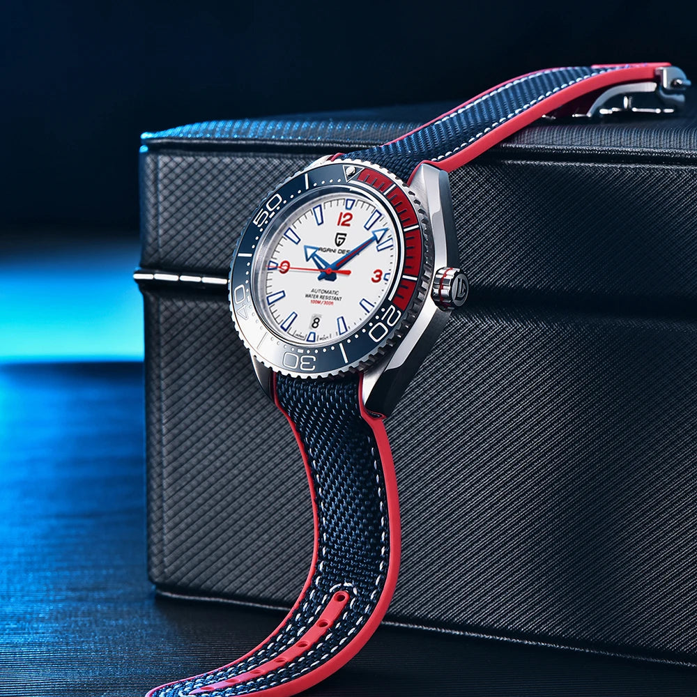 PAGANI DESIGN Top 100M Waterproof Watch Outdoor Military Sports Ultra Luminous Dial Men's Mechanical Automatic watches for man