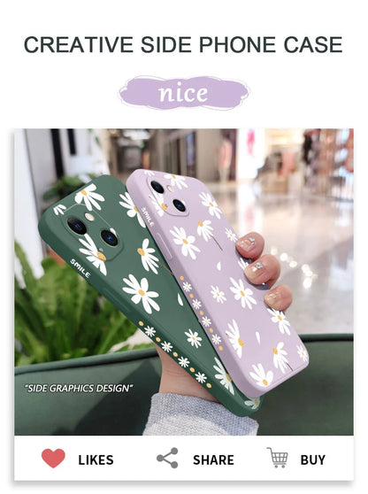 Plain Daisies Phone Case For iPhone 17 17 Air 16 16e 15 14 13 12 11 Pro Max Mini X XR XS MAXCover