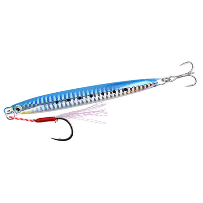 Metal Jig Fishing Lure Slow Cast Jigging Spoon 10G 20G 30G 40G 60G Sea Bass Lure Artificial Bait Fishing Gear