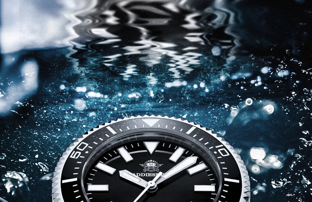 ADDIESDIVE Men's Diver's Watches 1000m Sapphire Glass Super Luminous Calendar NH35A Automatic Mechanical Wristwatch Luxury Watch