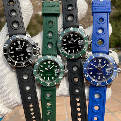 STEELDIVE SD1953 Water Ghost Ceramic Bezel Sapphire Mirror Swiss Luminous NH35 Movement Dive 30Bar Waterproof Mechanical Watch