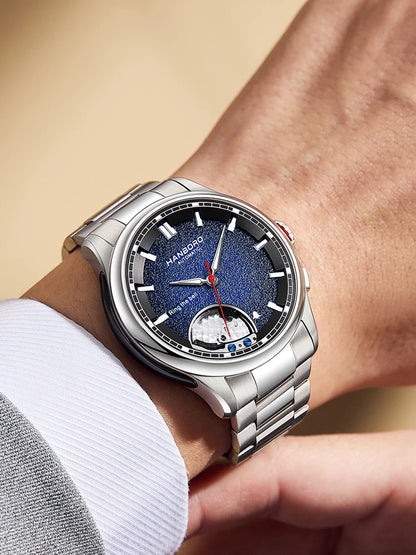 HANBORO Chime Series Modified Movement Men's Personalized Automatic Mechanical Watch