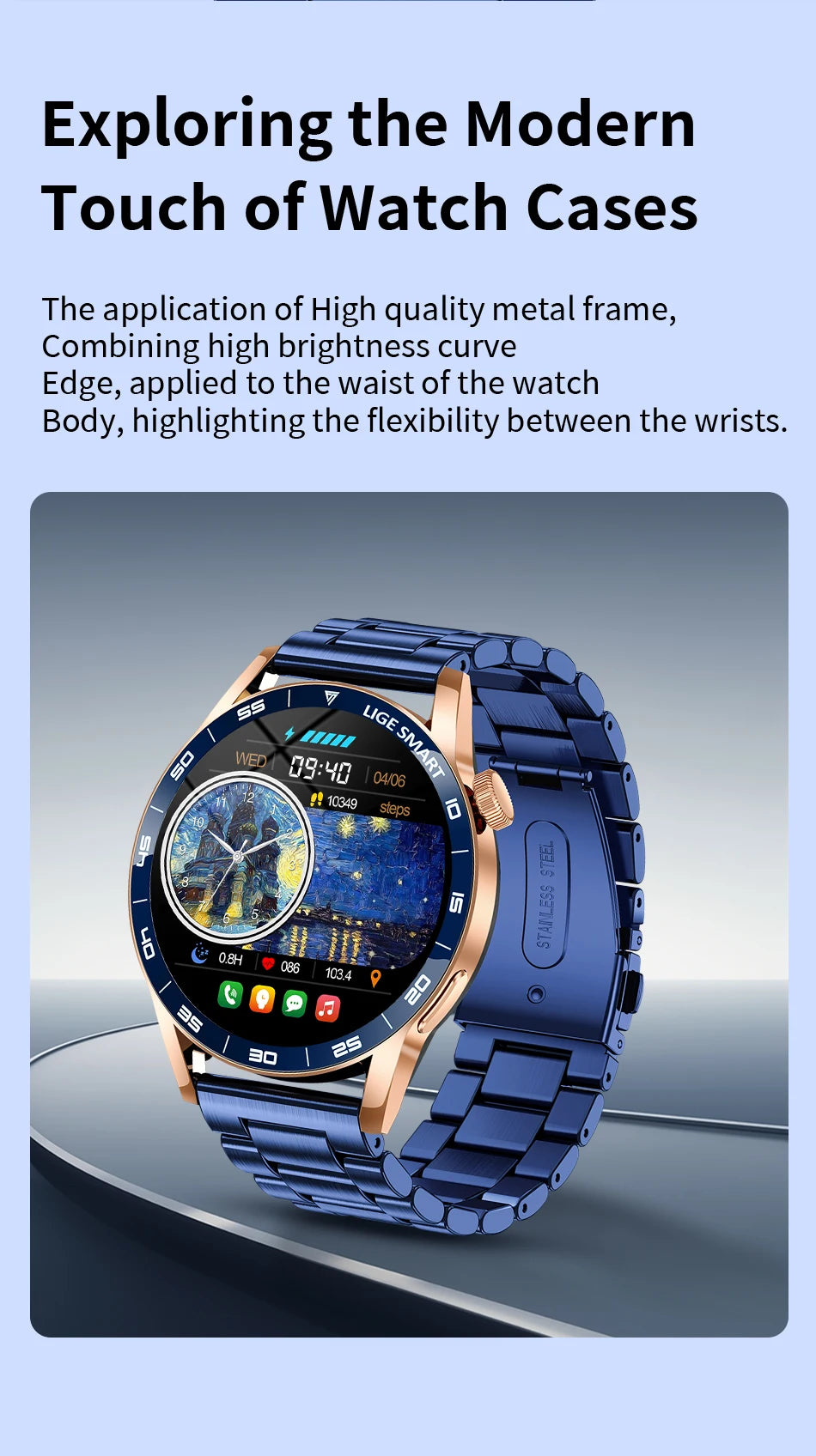 LIGE 2025 New Smartwatch Men For Android iOS Phone 1.38" HD Bluetooth Call Heart Rate Monitor Waterproof Sport Smart Watch Women