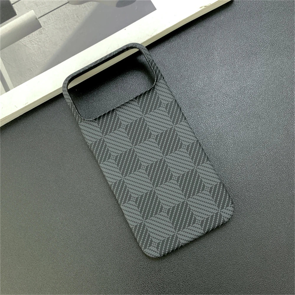 Case for iPhone 17 Pro Max 16 15 14 13 Luxury Checkered Pattern Contrast Color Bumper Cover