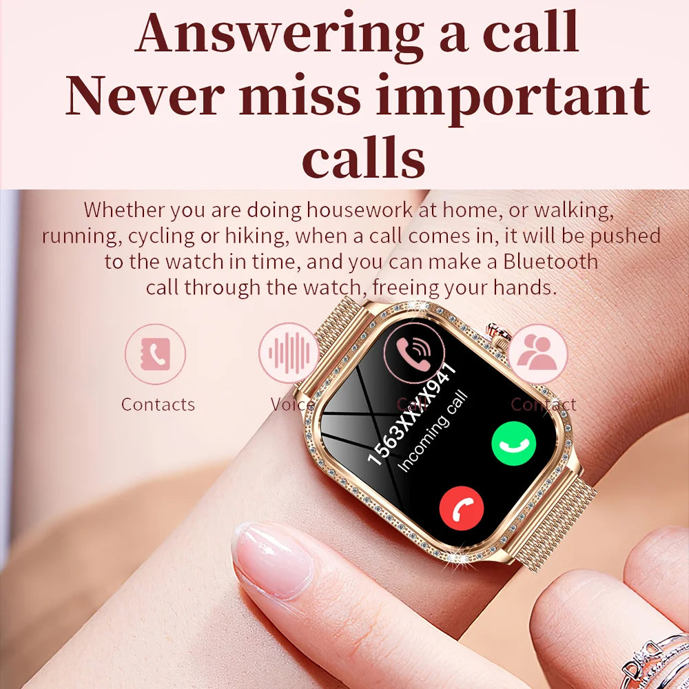 Xiaomi 1.75' AMOLED Smartwatch Women Men Bluetooth Call IP68 Waterproof Weather Menu Heart Rate Step Fitness Sports Smart Watch