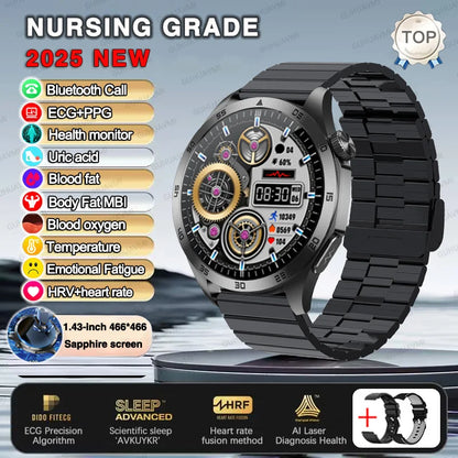 Huawei ECG+PPG Laser Treatment Health Smart Watch Three highs Clock Blood pressure Heart rate Men HD Call Bracelet