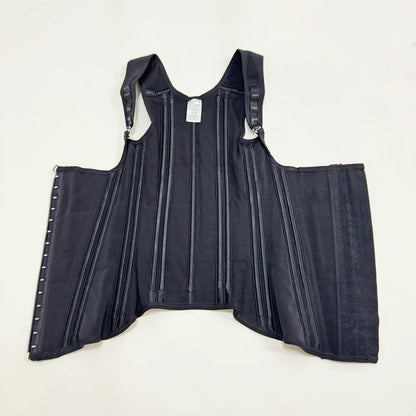 Body Shaper Shapewear Women Vest Tops Double Compression Waist Trainer Corset Adjustable Zipper and Hook-eyes