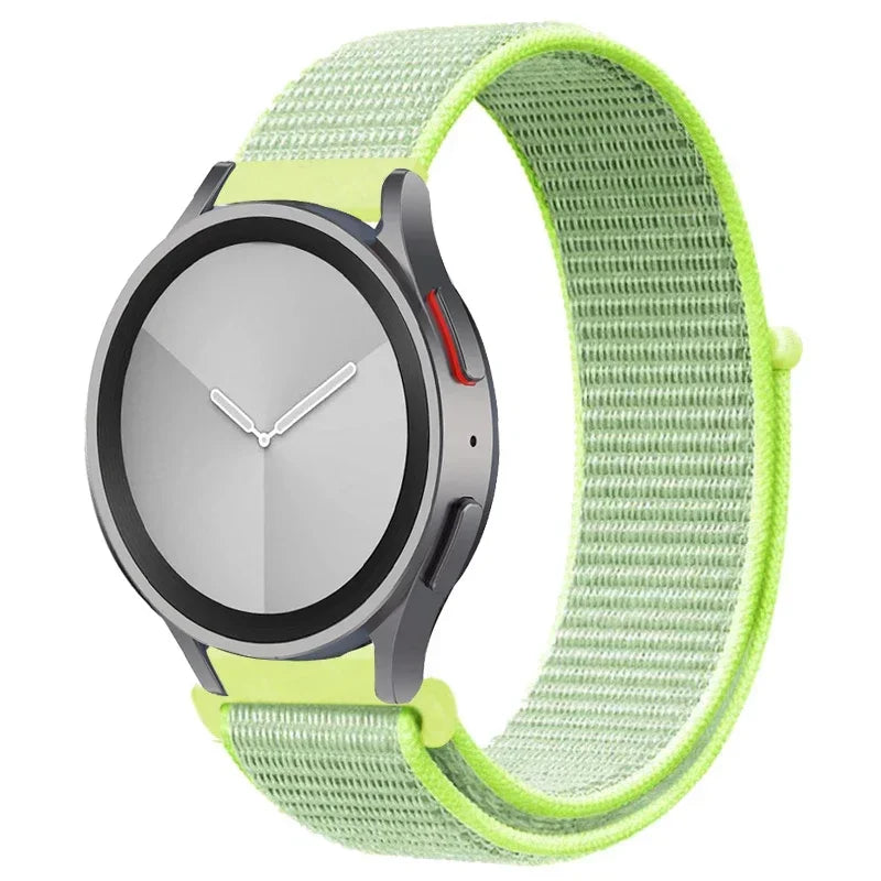 Nylon loop Band For Samsung Galaxy Watch 7 FE 6/5/pro/4/Classic/active 2 40-44mm 20mm/22mm sport bracelet huawei gt 2/e/3 strap