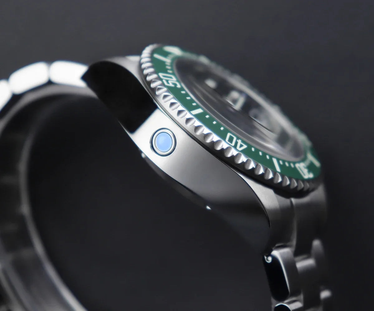 Cronos L6009M Diver Watch Waterproof NH35 Automatic Mechanical Sapphire Crystal Luminous 44mm Luxury Wristwatch