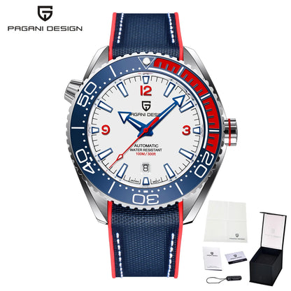 PAGANI DESIGN Top 100M Waterproof Watch Outdoor Military Sports Ultra Luminous Dial Men's Mechanical Automatic watches for man