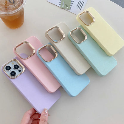 Luxury Leather Liquid Silicone Case For iPhone 17 16 Pro Max 15 14 Plus 13 11 12 Plating Shockproof Back Cover Solid Color Funda