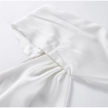 Elegant Ribbon Halter Dress Women Solid Off Shoulder Sleeveless Backless Slim Maxi Dresses 2025 Summer Autumn Party Robes Lady