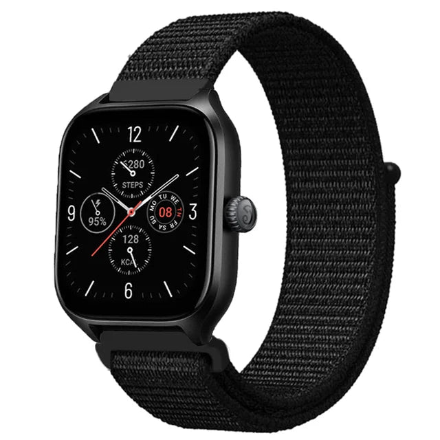 Nylon Loop Strap for Amazfit GTR 47mm/GTR2/2e/3/3 Pro/4/GTS/2/mini/3/4 Bracelet for Amazfit Balance/bip 5/Stratos 2 2S