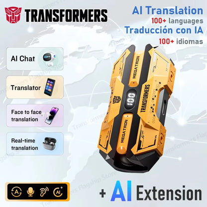 Bluetooth V5.4 Earphones Real-time Translation With AI Chat Headphones Meeting Recording Earbuds