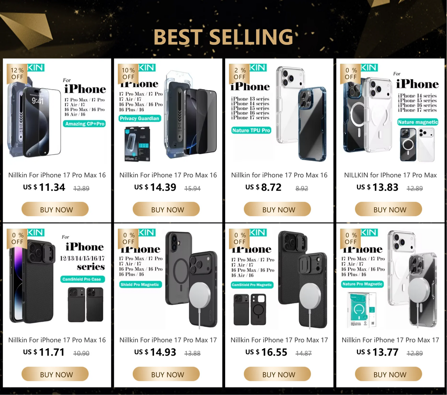 NILLKIN for IPhone 17 Pro Max 16 Pro Max 17 Air 15 Pro 14 Pro Max 14 Pro MagSafe Magnetic Transparent Soft Silicone Phone Case