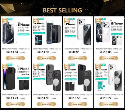 NILLKIN for IPhone 17 Pro Max 16 Pro Max 17 Air 15 Pro 14 Pro Max 14 Pro MagSafe Magnetic Transparent Soft Silicone Phone Case