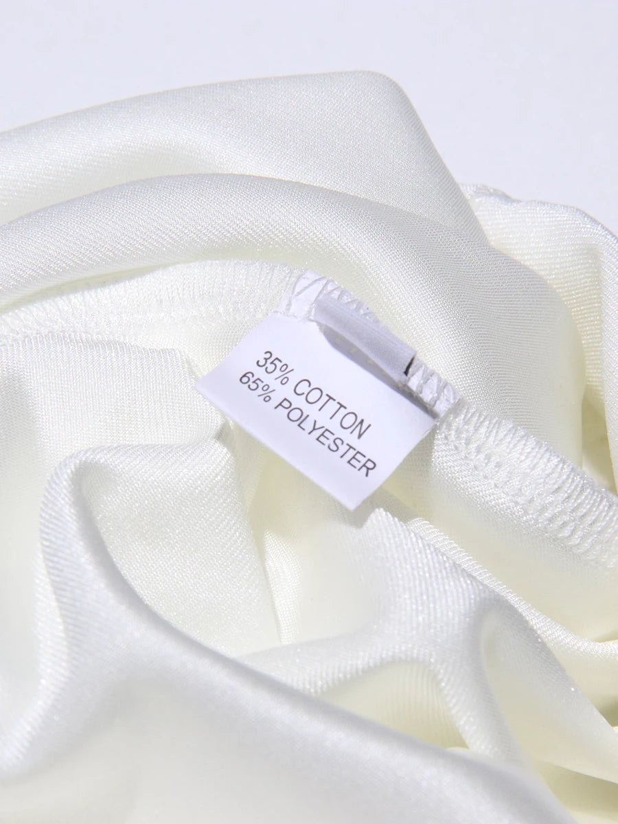 TWOTWINSTYLE Solid Slimming Fashion Mini Dresses for Women High Waist Patchwork 3D Flower Temperament Dress Female Clothing New