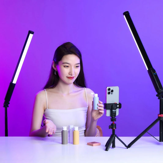 Ulanzi Upgraded VL119 Stick Light 10W RGB Light Wand Handheld Stick for Protrait Photography Live Streaming with Type-C Charging