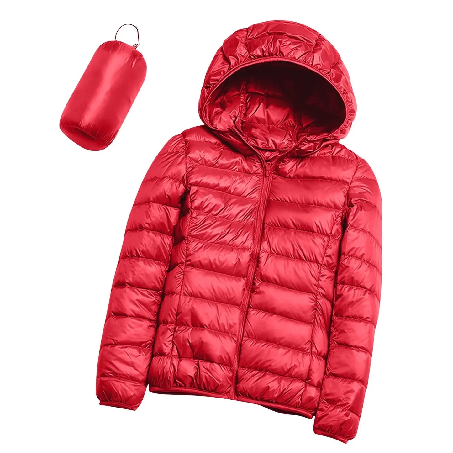 Women's Puffer Coat Winter Hooded 2023 Fashion Glossy Waterproof Loose Thicken Warm Down Cotton Jacket Outwear S-3XL