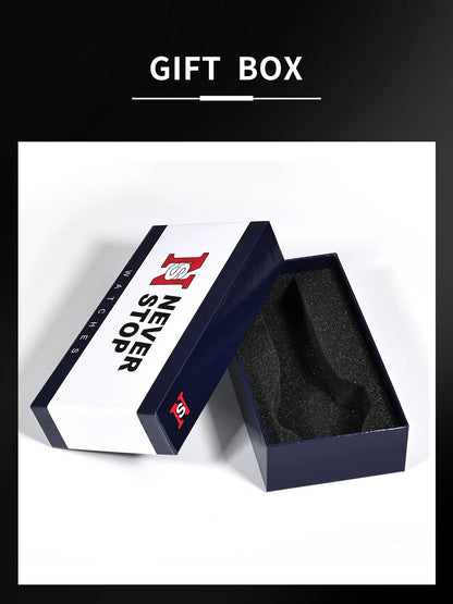 NS Men's Car wheel hub watch Minimalist Fashion Sports Watch Calendar Leather casual Quartz watch