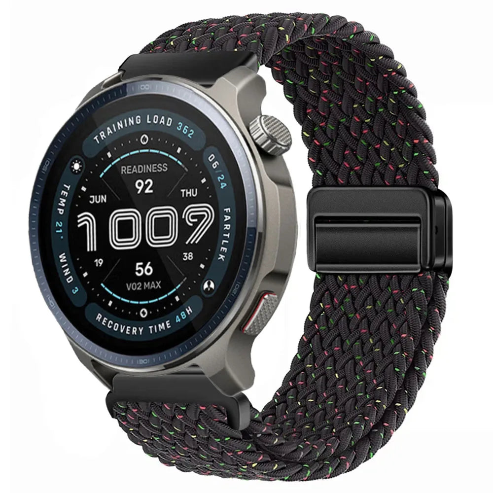 Watch Strap For Huami Amazfit Balance 2 Band GTR 4 2 2E GTR3 Pro/GTS 4/3/2 mini/Bip 3 6 U S Braided Magnetic Bracelet