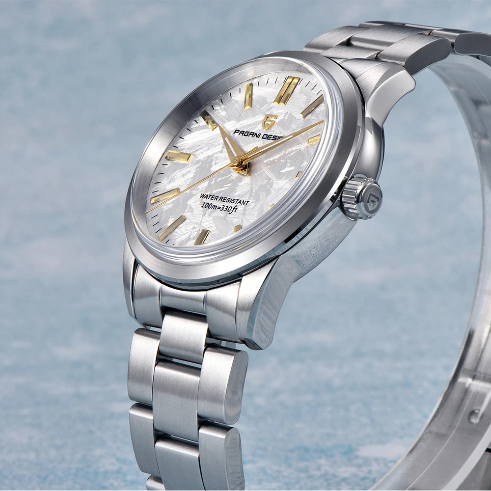 PAGANI DESIGN New Men Quartz WatchesTop Brand Sapphire Glass AR Coated Watch100M Waterproof Stainless Steel Watch for Men