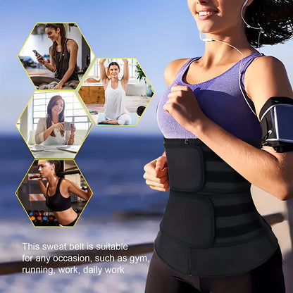 Belts Neoprene Corset with Zipper, Workout Cincher for Tummy Control & Back Support