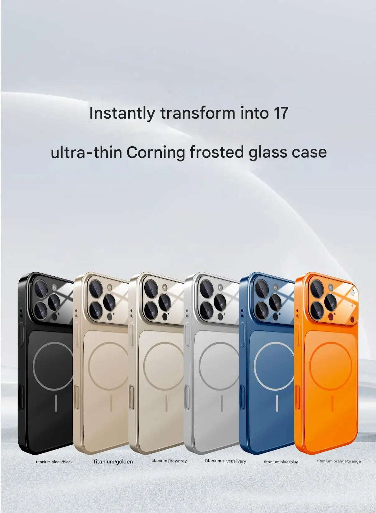 Turn Your Phone Into a 17 Like Phone Case Immediately Suitable For iPhone 13 14 15 16 17 Pro Max 17 Air With Magnetic Suction