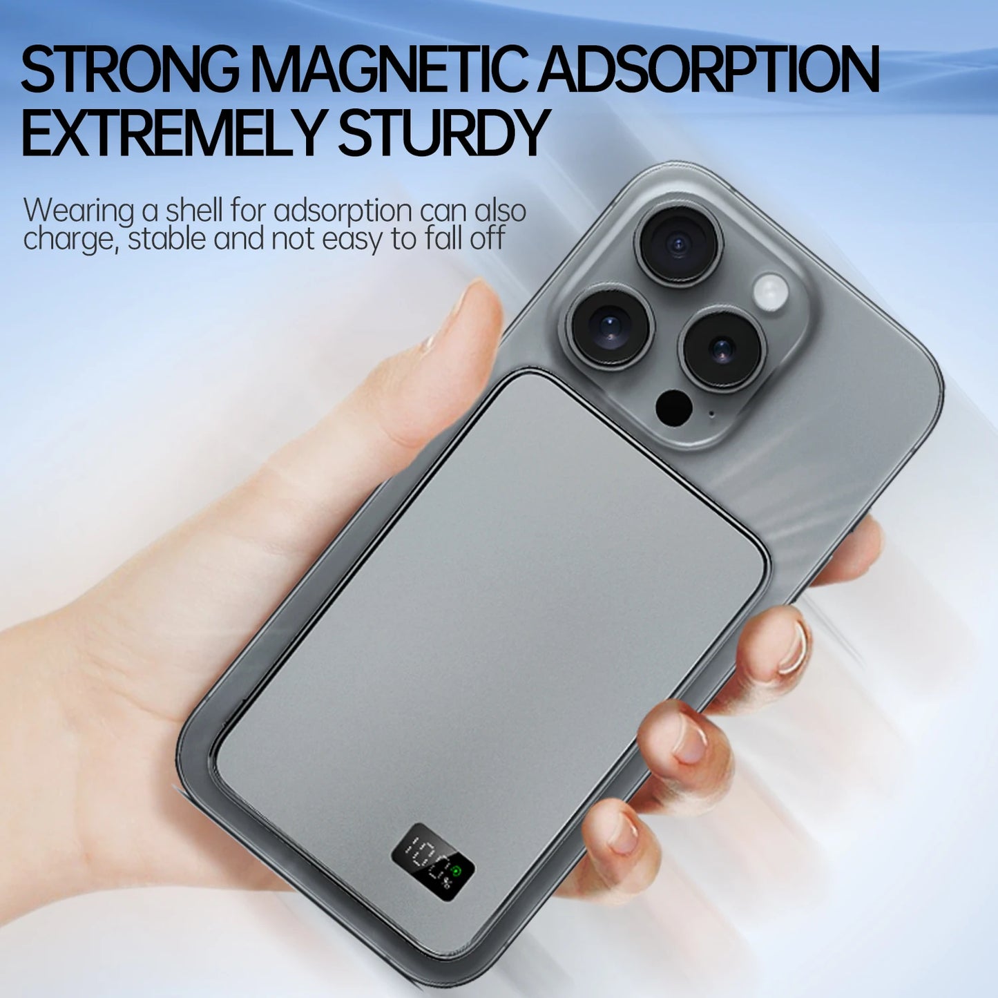10000mAh Thin Magnetic Wireless Power Bank PD20W Fast Charging Portable External Battery for Magsafe For iPhone Samsung