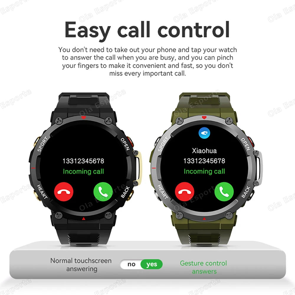T-REX 3 Ultra Outdoor Military NFC Smart Watch Men GPS trackr Bluetooth Call Health Monitor Sports Smartwatch For Amazfit