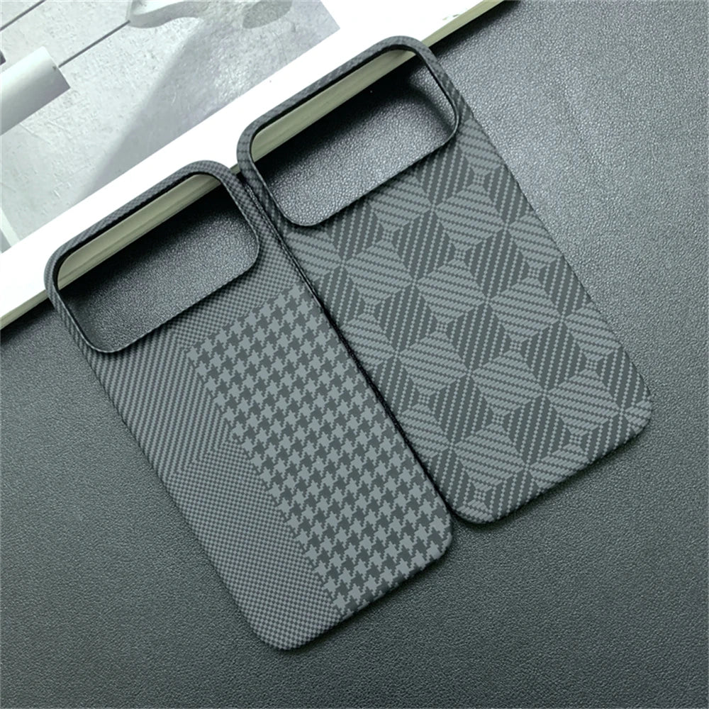 Case for iPhone 17 Pro Max 16 15 14 13 Luxury Checkered Pattern Contrast Color Bumper Cover