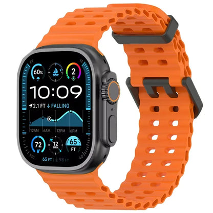 Ocean Silicone Strap for Apple Watch Band Ultra 3/2/1 49mm Series 11 10 46mm Comfortable Band IWatch 9 8 7 6 5 4 SE3 45mm 44mm