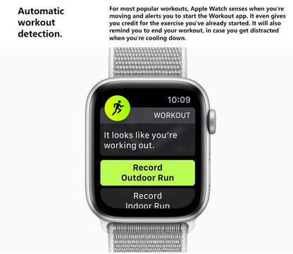 Original Apple Watch Series 4 Smartwatch 40MM/44MM GPS Aluminum with Sport Band