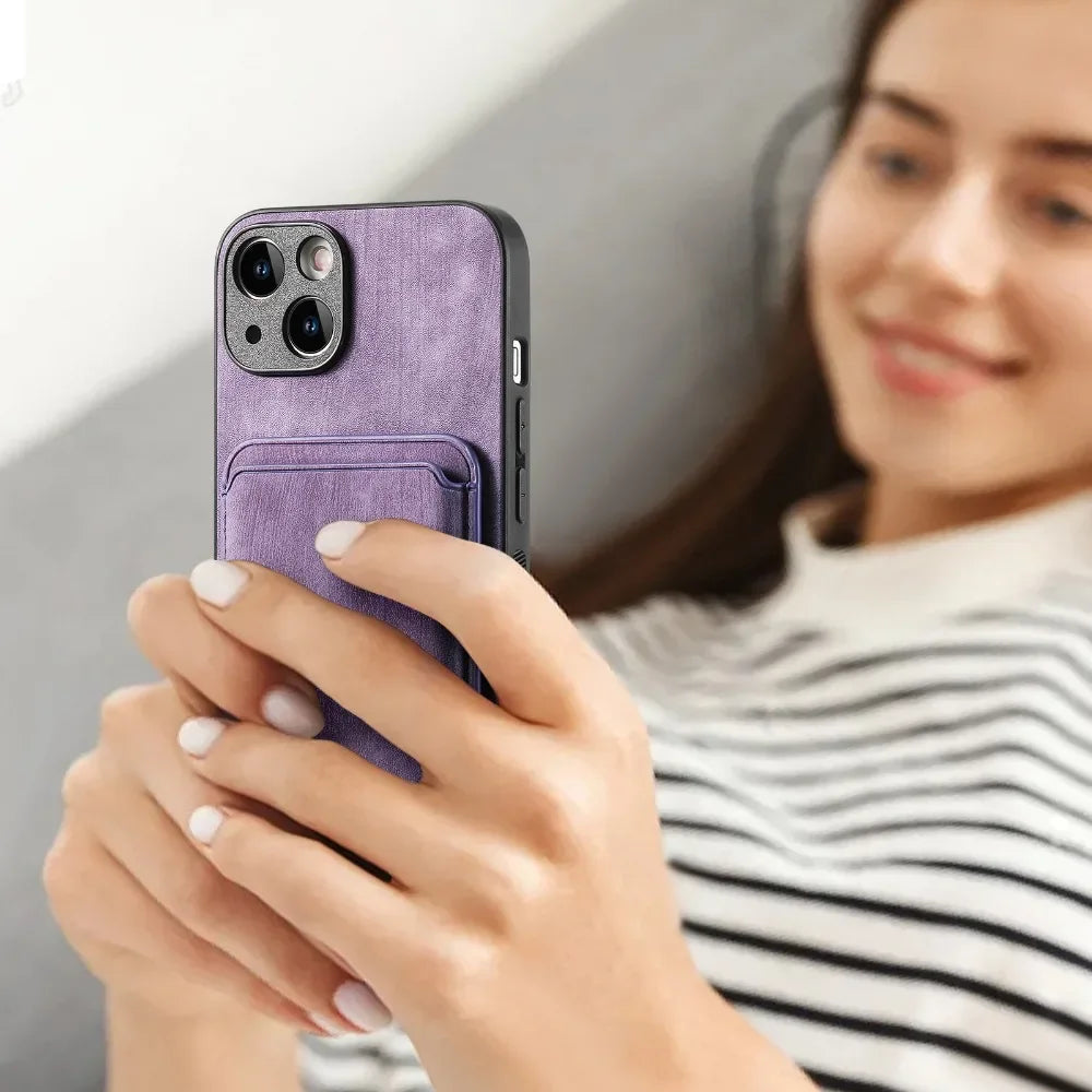 Vintage Leather Case with Detachable Magnetic Wallet Card Holder For iPhone 17 Air 16e 16 Pro Max 15 14 Plus 13 12 11