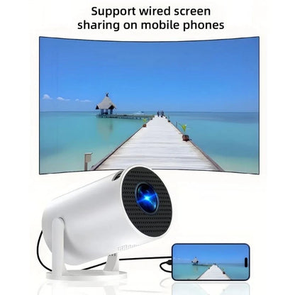 Portable Streaming Projector With USB C Fast Charging Highly Definition Display Wireless Screen Presentation