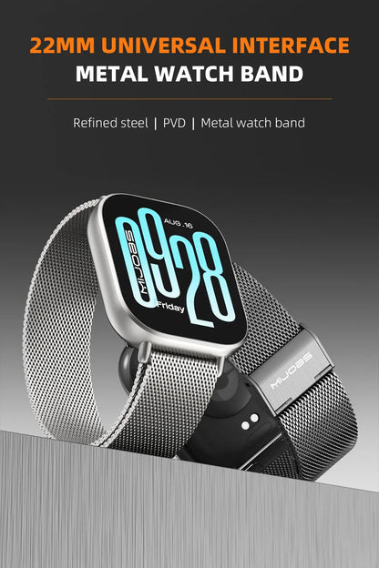 Metal Watchband For Xiaomi Redmi Watch 5 Active / 5 Lite Stainless Steel Replacement Strap Redmi Watch 5 Lite Wrist Bracelet