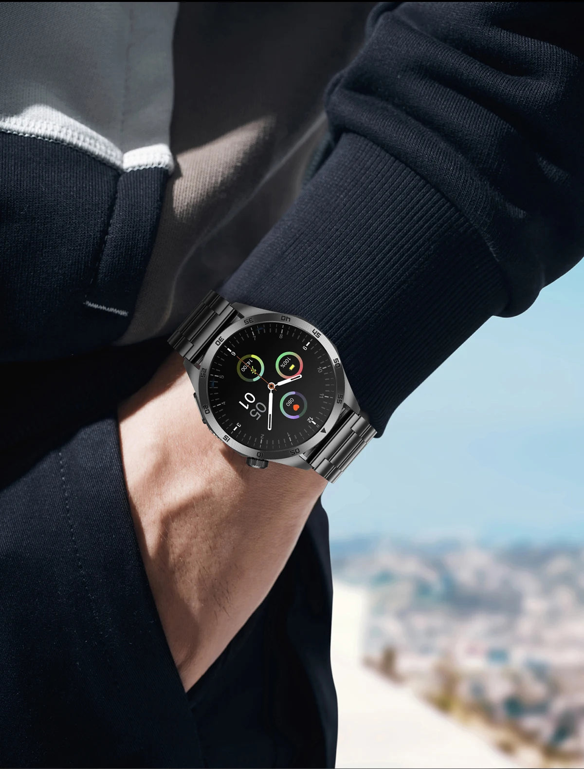 Huawei ECG+PPG Laser Treatment Health Smart Watch Three highs Clock Blood pressure Heart rate Men HD Call Bracelet