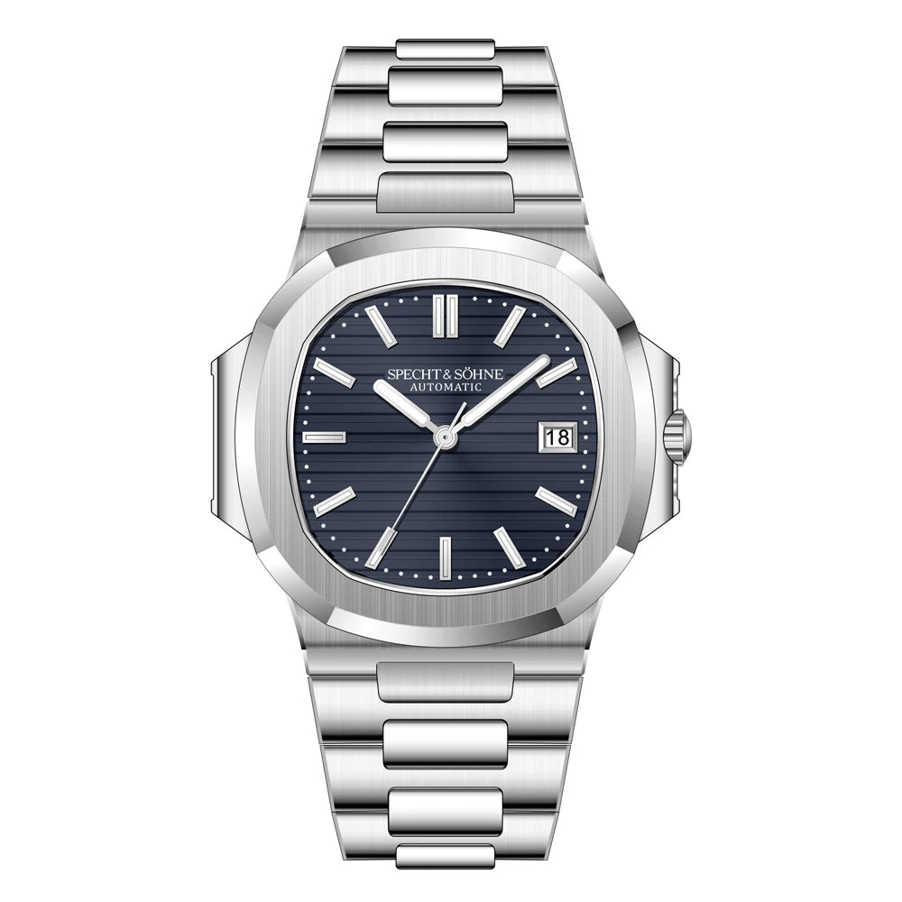 New Specht&Sohne Men's Watches Mechanical Watch Japan Miyota 8215 Movt Rose Gold Stainless Steel Classic 5711 Watch Waterproof