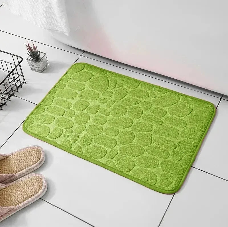 Fiber carpet, bathroom living room anti slip mat, pebble floor mat, household items