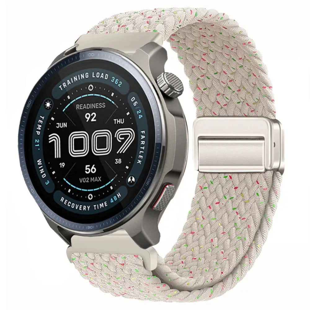 Watch Strap For Huami Amazfit Balance 2 Band GTR 4 2 2E GTR3 Pro/GTS 4/3/2 mini/Bip 3 6 U S Braided Magnetic Bracelet