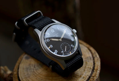 Baltany Dirty Dozen Watch Man S2019 Military Vintage Wristwatch Small Seconds Hand VD78 Quartz Luminous 100M Waterproof Field Wa