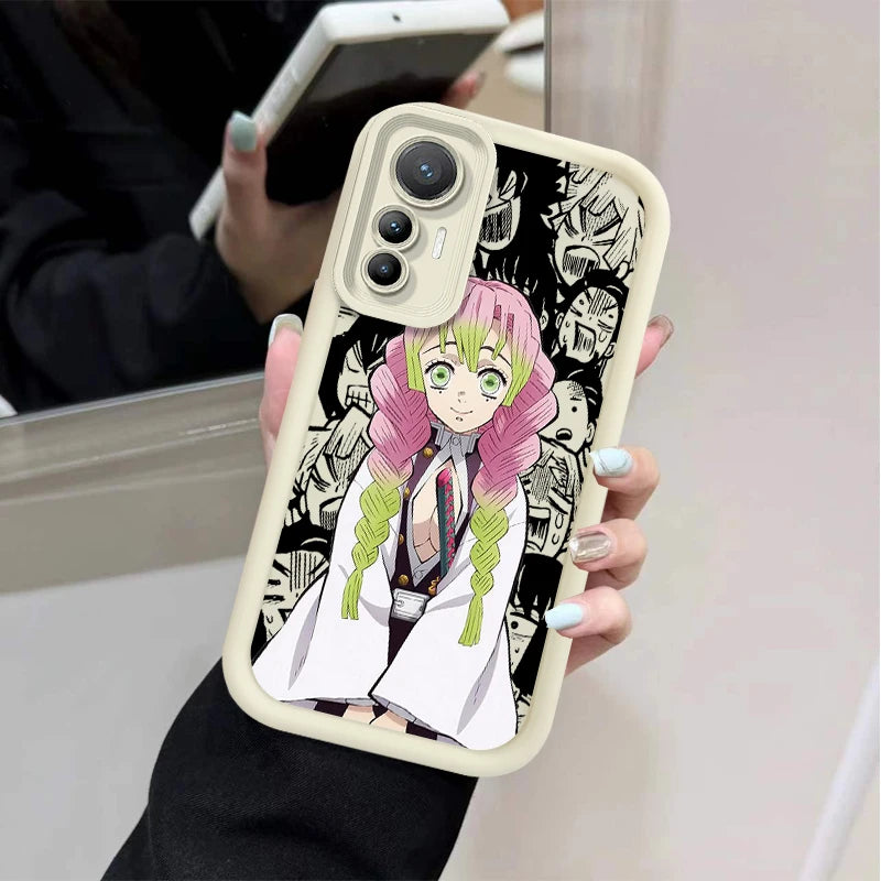 Anime Demon Slayer Creative Silicone Case for Xiaomi Poco F7 F6 F5 F4 F3 M5s C65 C75 C71 X7 X6 X5 X4 GT X3 NFC M7 M6 Pro 4G 5G