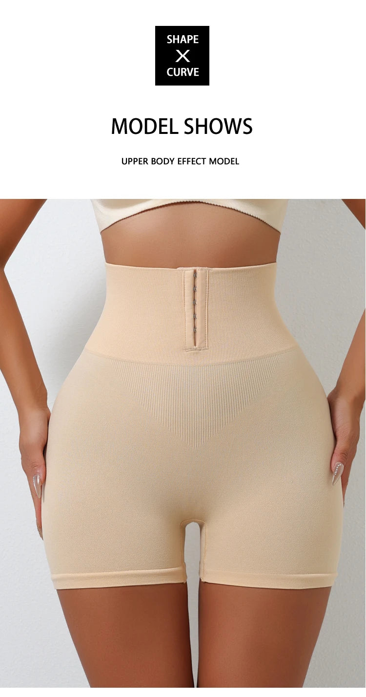 Flarixa High Waist Seamless Panties Flat Belly Shaping Women Breasted Shaperwear Tummy Butt Lift Pants Slimming Underwear