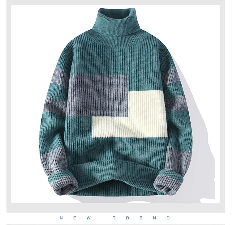 Sweaters men winter korean style mens casual turtleneck warm sweater mens fashion sweaters Men's wool pullovers male