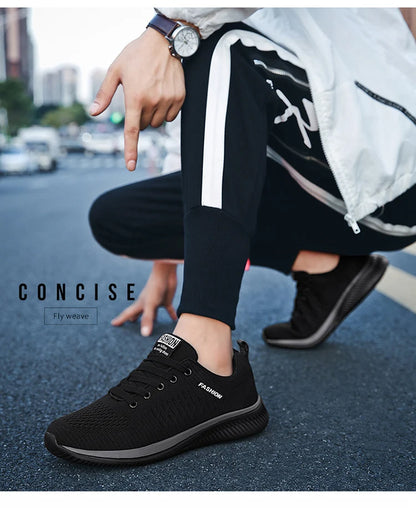 Sneakers Men Running Walking Knit Shoes Fashion Casual High Quality Sport Athletic Gym Lightweight Men Casual Shoes
