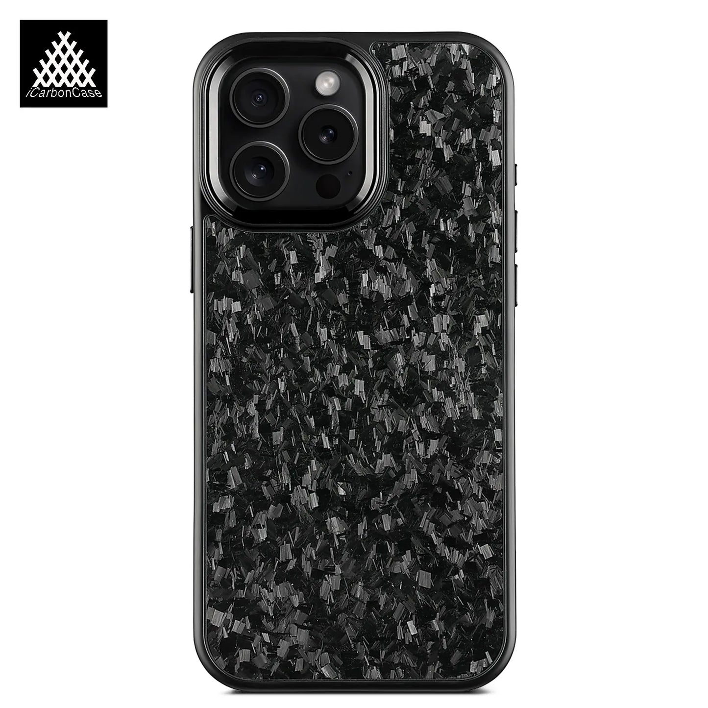 Magnetic Real Forged Carbon Fiber Case For iPhone 17 17Air 17Pro 16 15 14 13 12 11 Pro Max with MagSafe and Metal Lens / Buttons