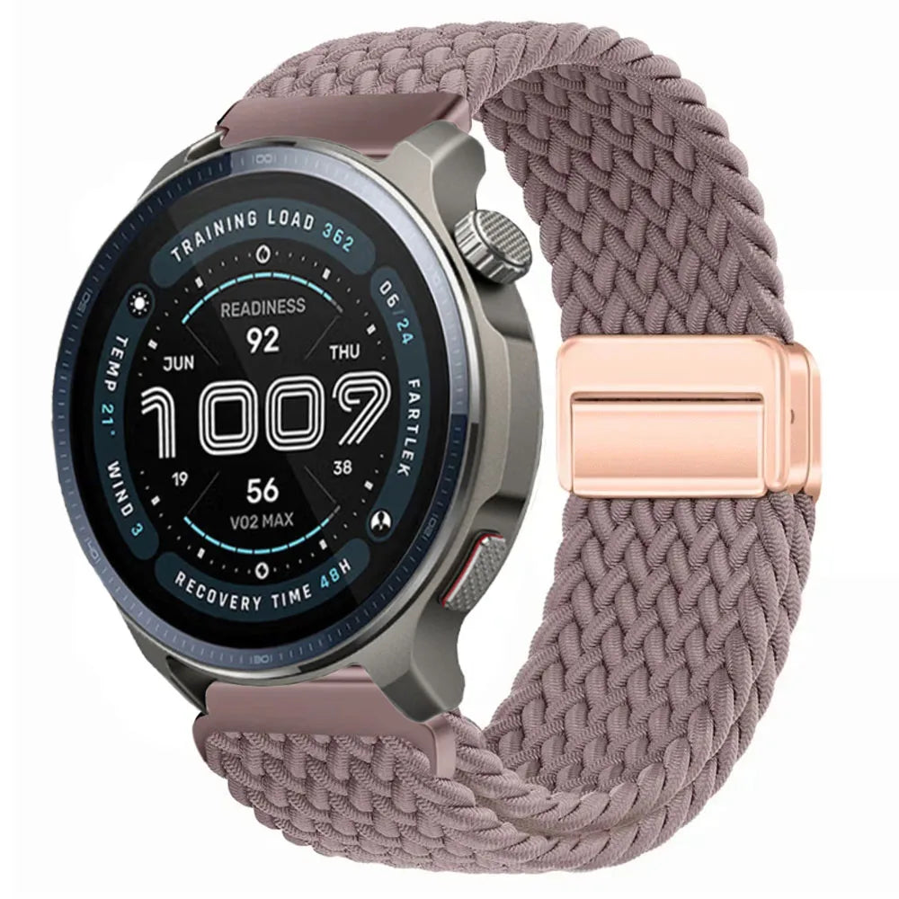 Watch Strap For Huami Amazfit Balance 2 Band GTR 4 2 2E GTR3 Pro/GTS 4/3/2 mini/Bip 3 6 U S Braided Magnetic Bracelet