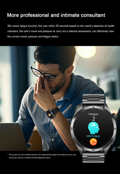 Huawei ECG+PPG Laser Treatment Health Smart Watch Three highs Clock Blood pressure Heart rate Men HD Call Bracelet